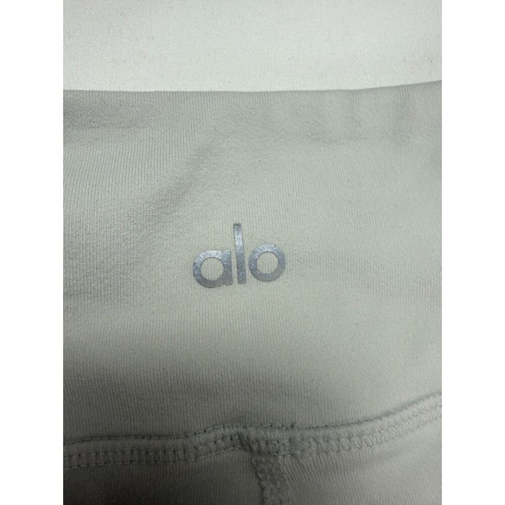 Alo High Waist Moto Long Legging In Alloy Matte/Glossy Panels Size M - Picture 5 of 11